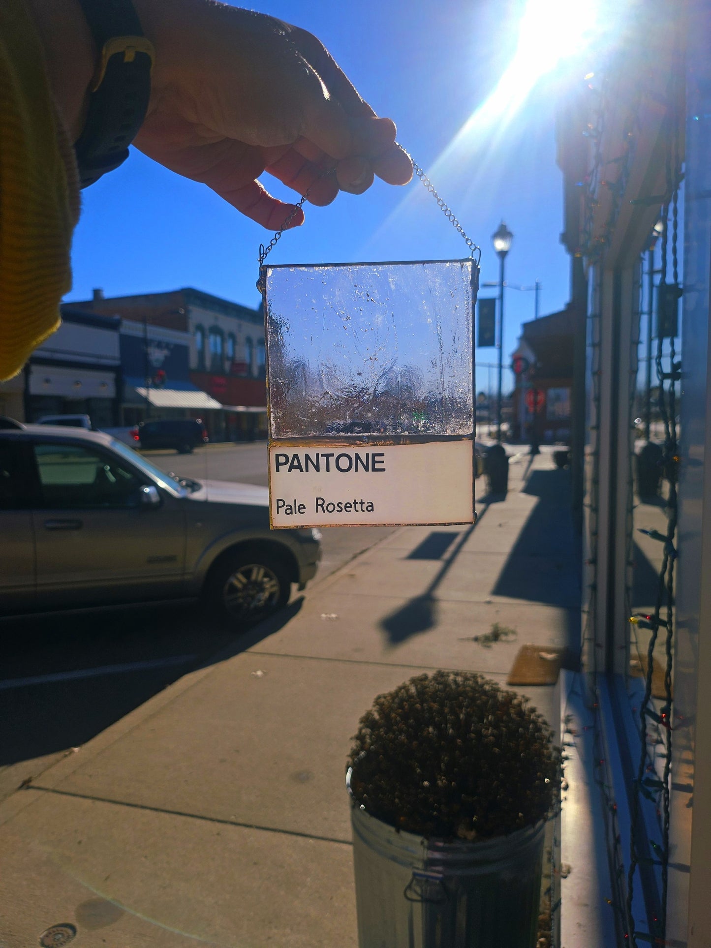 Pale Rosetta Suncatcher