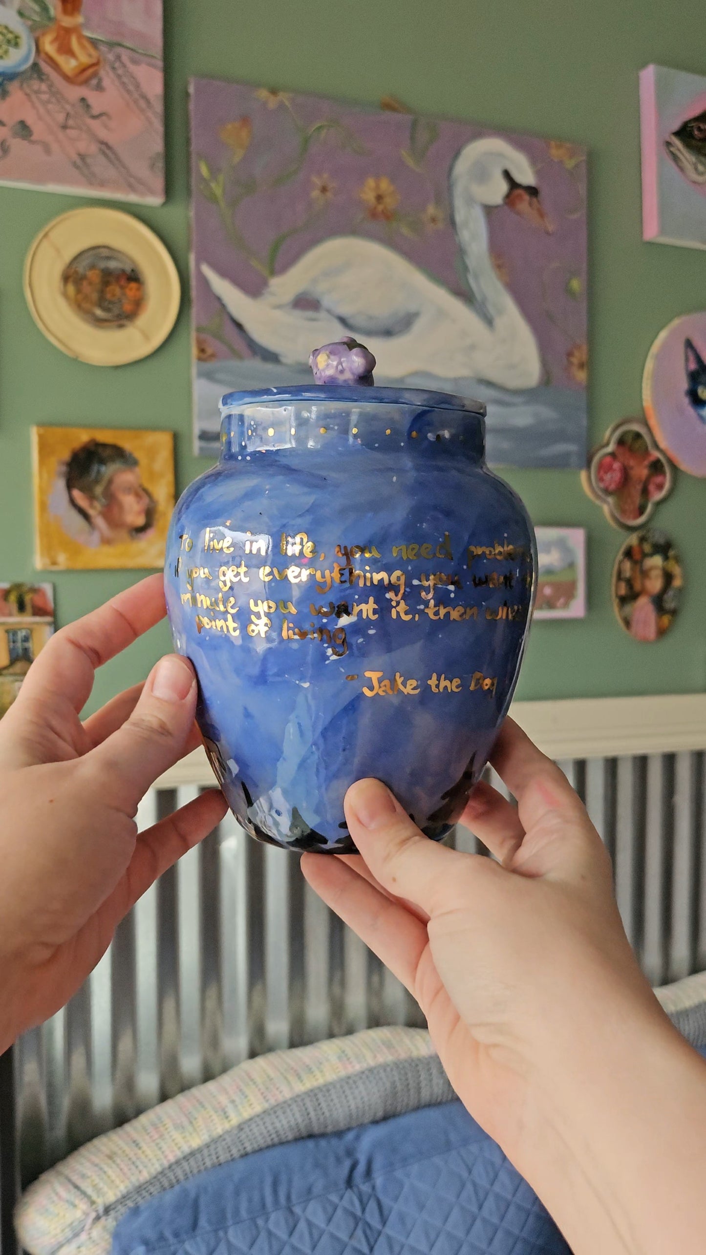 A Jake the Dog Urn