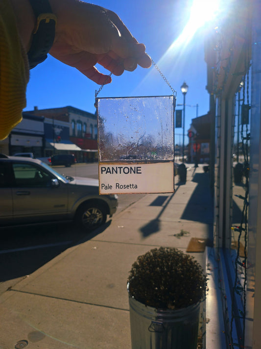 Pale Rosetta Suncatcher