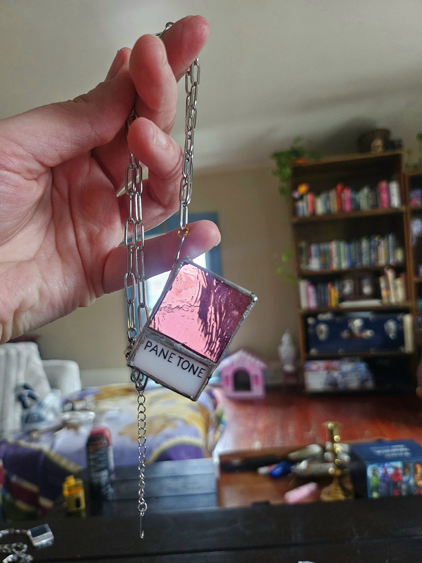 PANE TONE Filter necklace in Mellow Mauve