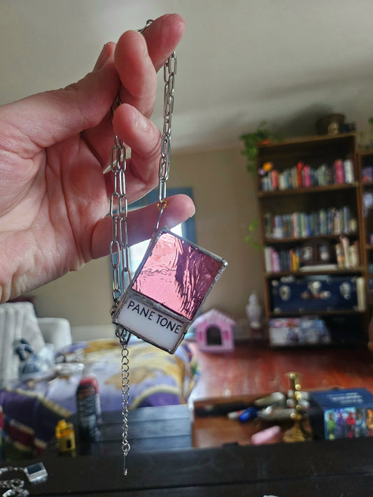 PANE TONE Filter necklace in Mellow Mauve