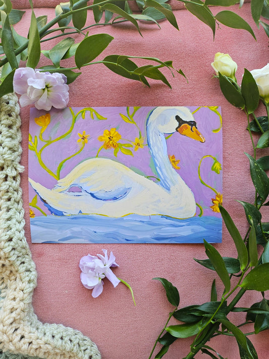 Spring Swan print