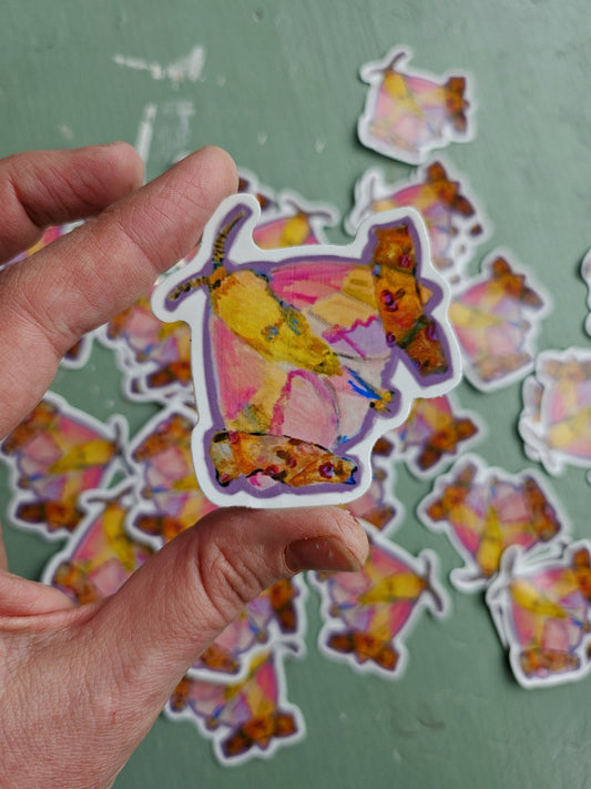 Taped Moth Sticker